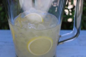 fake lemonade pitcher